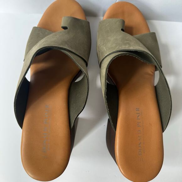 Donald J. Pliner Olive Green Platform Sandals - Picture 5 of 9